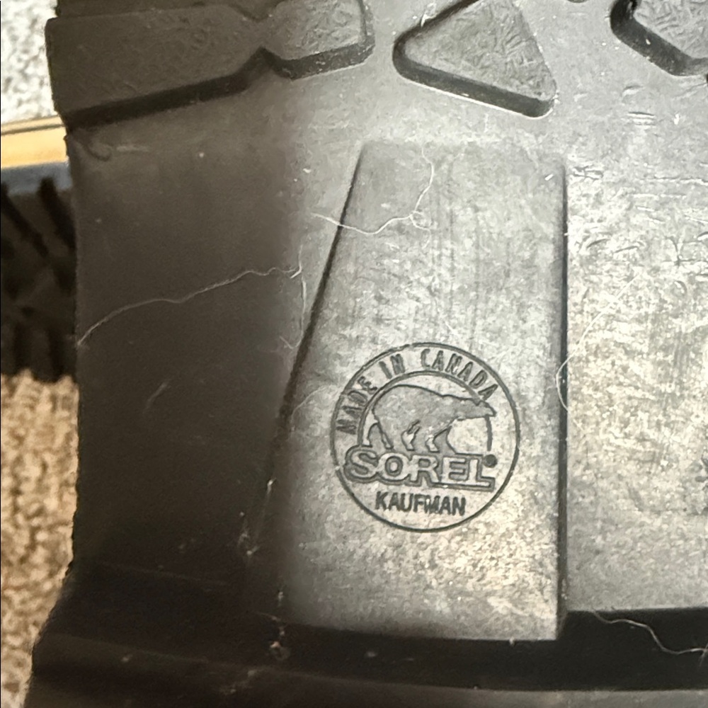 Sorel Kaufman Women’s Insulated Winter Boots - Tan and Black-10 - Picture 7 of 8